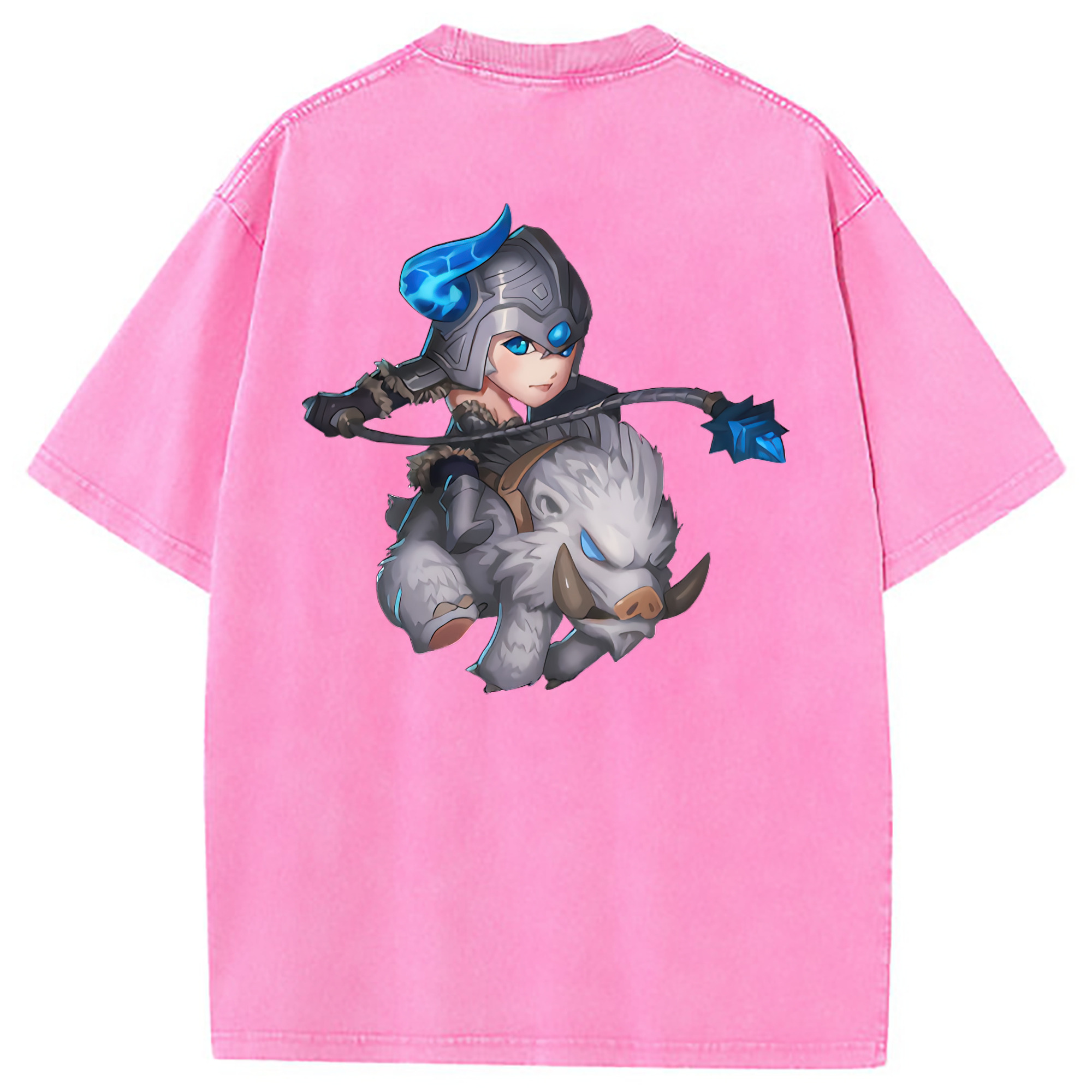 （画像用） リーグ・オブ・レジェンド League of Legends LOL 綿100% ヴィンテージ風 半袖Tシャツ（背面プリント）
